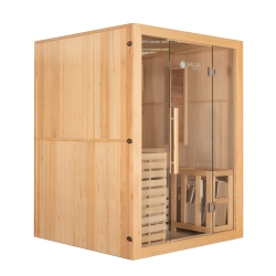 Sauna sucha z piecem MO-EA3 XL 3-osobowa 150x150x200cm 4,5kW